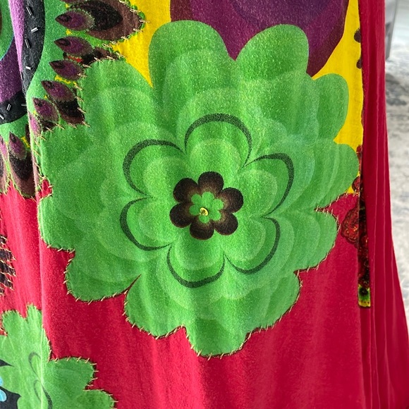 Desigual Women’s Multicolor A-line Short Sleeve Dress Size Small - Picture 7 of 14